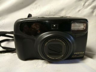 Vintage Pentax Iqzoom 928 35mm Point & Shoot 35mm Film Camera With Strap