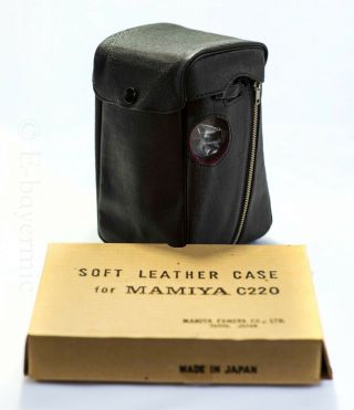 Soft Leather Case For Mamiya C220,  Old Stock With Box.