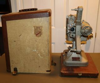 Vintage Keystone Regal K - 109 8mm Movie Film Projector With Case Boston Mass Rare