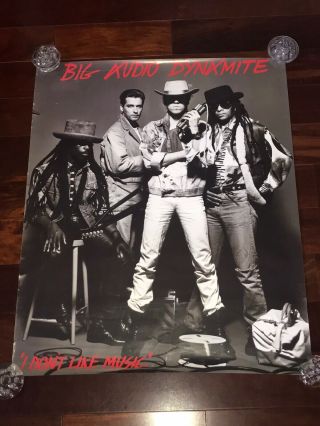BIG AUDIO DYNAMITE POSTER I DON ' T LIKE MUSIC 1985 PROMO PROMOTIONAL THE CLASH 2