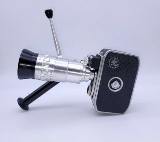 Bolex C8 8mm Camera With Som Berthiot 10 - 30mm F/2.  8 Pan - Cinor