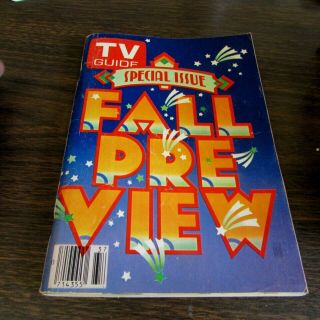 Vintage - Sept 11th 1980 - Tv Guide - Fall Preview - Cover - Vg