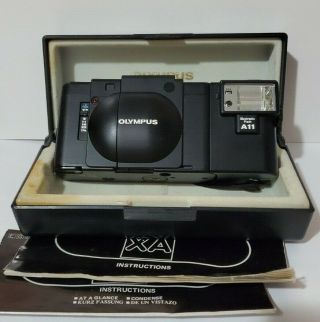 Olympus Xa Rangefinder 35mm Film Camera W/ A11 Flash From Japan Flash