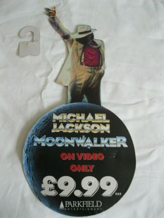 Michael Jackson Moonwalker Video Double Sided Hanging Shop Display 1988