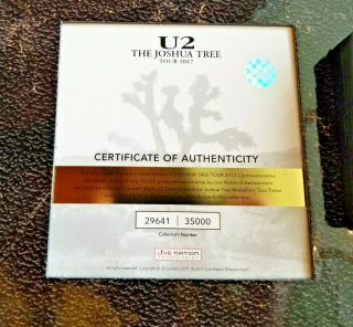 U2 Joshua Tree 2017 Tour Limited Edition VIP Book w/Harmonica & 29641 2