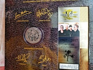 U2 Joshua Tree 2017 Tour Limited Edition VIP Book w/Harmonica & 29641 3