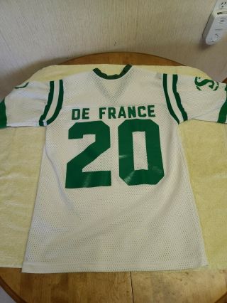 Cfl vintage saskatchewan roughriders fan jersey from 1981 to 1984.  Size.  m 3