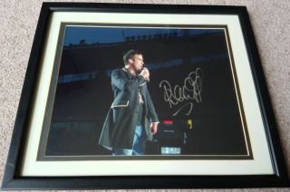 Robbie Williams Signed Framed 8 " X10 " Autographed Photo Take That