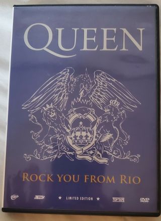 Queen Rock You From Rio Dvd " Limited Edition Freddie Mercury