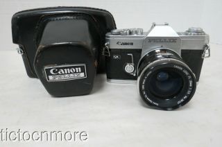 Vintage Canon Pellix Camera No.  127243 W/ Canon Lens Fl 35mm 1:2.  5 No.  36107