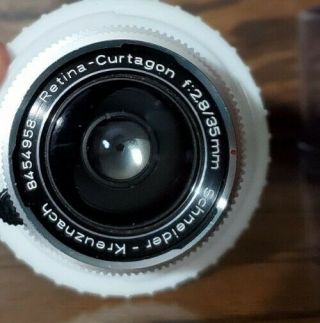 Schneider - Kreuznach F:2.  8 35mm Retina - Curtagon For Kodak Reflex W/case Euc