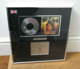 Bpi Mercury Records Texas - The Hush Platinum Music Award 1999 Sharleen Spiteri