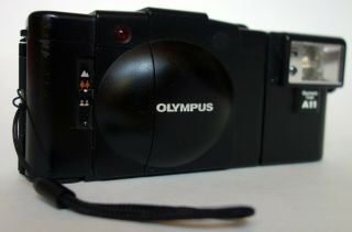 Vintage Olympus Xa2 35mm Rangefinder Film Camera And A11 Flash Point & Shoot