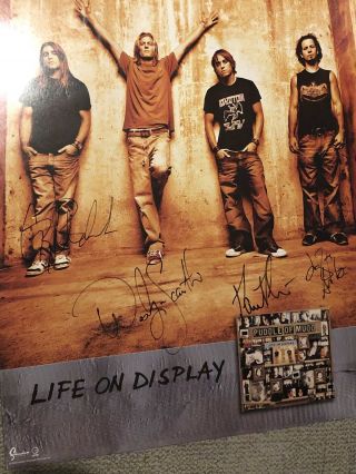 Puddle Of Mudd Signed Life On Display Promo Poster Flyer Nirvana Nickelback STP 2