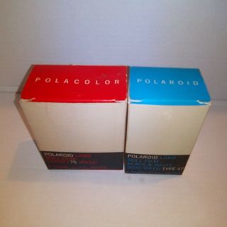 Polaroid Land Roll Film Black White 3000 Speed Type 47 & 48 Color Film 75 Speed