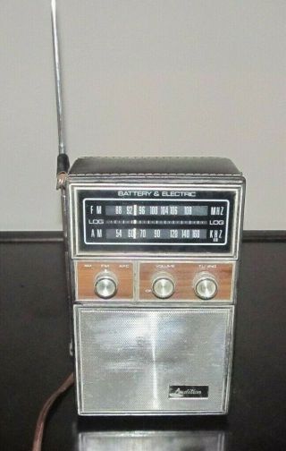 Vintage Audition 2205 Am Fm 2205 - 6 Portable Transistors Radio Hong Kong