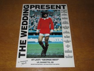 The Wedding Present - George Best - 1987 Uk Promo Poster