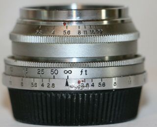 Canon 35mm F/2.  8 M39 Threadmount Lens In