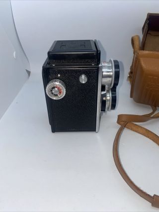 1955 Riken Ricoh Ricohflex 120 Film TLR Camera 8cm 80mm F3.  5 Lens 3