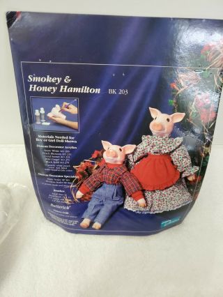 Vintage Duncan Pig Ceramic Bisque Doll Kit Smokey And Honey Hamilton