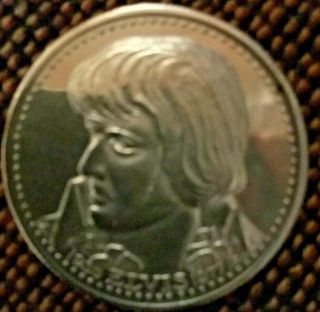 Elvis Presley - 1/2 Oz Silver Coin - 10 Year Tribute - Elvis Front - Graceland Gates