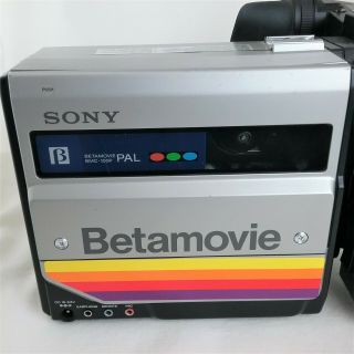 1983 Vintage Sony Betamovie Beta Video Camera Camcorder Bmc - 100p Pal With