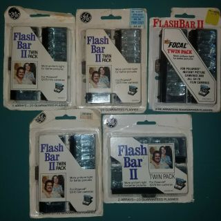 (5) Ge Flash Bar Ii Twin Pack Film For Polaroid Sx - 70 2 Arrays 20 Flash
