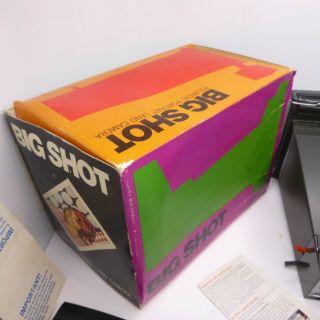 VINTAGE Early 1970s Polaroid BIG SHOT Portrait Land Camera 70s Andy Warhol 3
