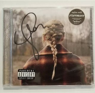 Taylor Swift Hand Signed Autographed Evermore Cd Album Deluxe Edition