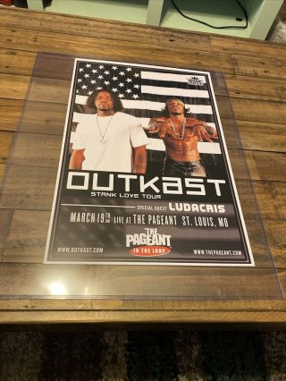 Outkast 12x18 Hand Numbered Concert Poster 1/10 The Pageant Ludacris St Louis