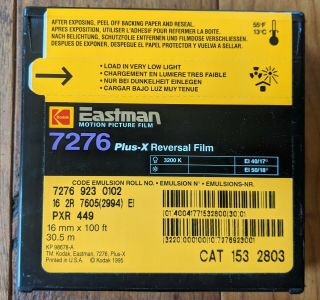 Kodak Eastman Plus - X Reversal Film 7276 (16 Mm)