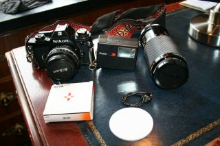 Camera Lens Nikon Hoya Em Kiron 80 - 200 Mm Flash Rollei Filter Zoom Len 50mm E
