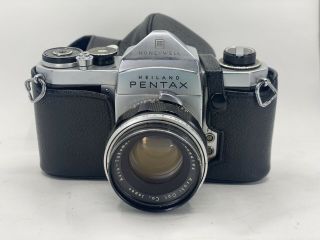 Collectors Heiland Pentax H2 W/55mm F2 Auto Takumar Lens From Usa