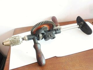 Vintage Stanley Twin Speed Shoulder/ Breast Hand Drill No 905 Co 526 0226