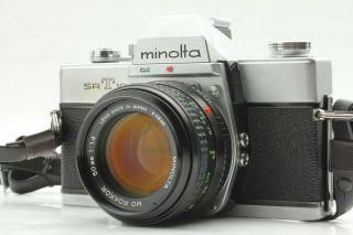 【exc,  5】minolta Srt101 Slr Film Camera Body Md Rokkor 50mm F/1.  4 Lens From Japan