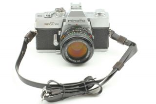 【EXC,  5】Minolta SRT101 SLR Film Camera body MD ROKKOR 50mm f/1.  4 Lens from Japan 3