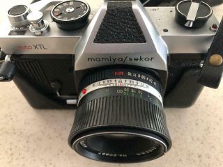Mamiya Sekor Auto Xtl 35mm Slr Camera With Lens 1:1.  8 F55 Mm And Case