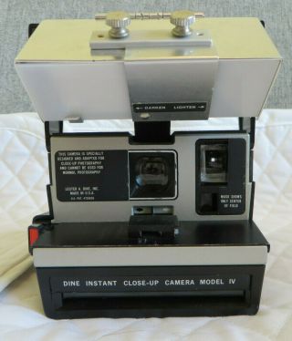 Vintage Polaroid Lester Dine Instant Close - Up Camera Model Iv,  Case