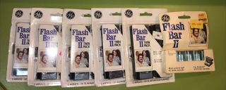(5) Ge Flash Bar Ii Twin Pack Film For Polaroid Sx - 70 2 Arrays 20 Flashes & (1)