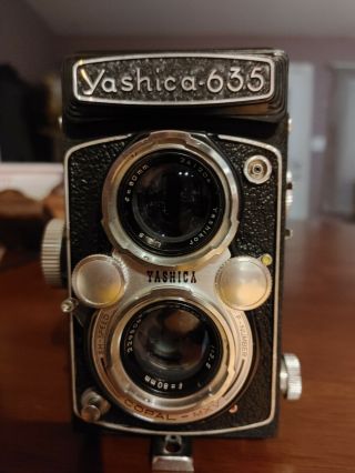 Yashica 635 Tlr Medium Format Film Camera,  Sekonic L - 8 Lightmeter