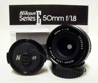Oe Nikon Ais F/1.  8 50mm Series E Prime Pancake Mf Lens Slr Film Camera 2228965