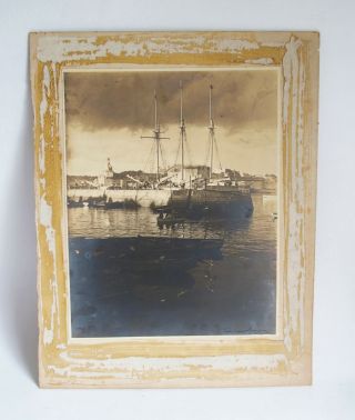 Edward Drummond Young (1876 - 1946) photograph - Unknown Port - signed 2
