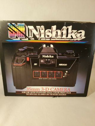 Nishika N8000 35mm 3 - D Camera.  No Instructions.