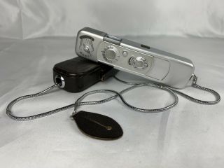 Minox Model B 1959 Vintage Subminiature Spy Film Camera,  Case Made In Germany