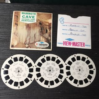 Vintage View - Master 3 - Reel Set Mammoth Cave Park Kentucky Complete Euc A276