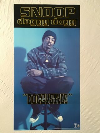 Snoop Doggy Dogg 1993 Promo Poster Doggystyle Death Row Records Rap Hip Hop