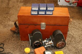 Two 8mm Bell And Howell Filmo 8mm Movie Cameras With Case Lenses And Look