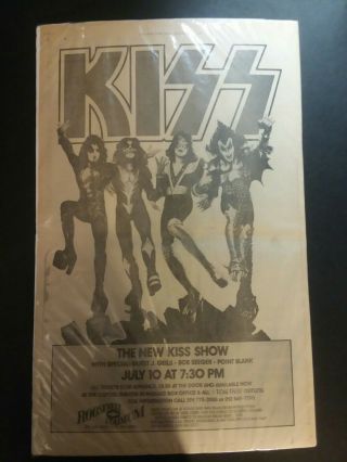Kiss - 1976 Concert Poster Full Page Add In The York Times Newspaper