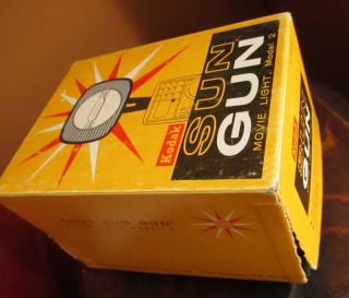 30 Day Guarantee Vintage Kodak Sun Gun Movie Light - Model 2 - Box