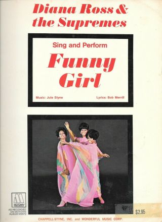 Supremes Diana Ross Funny Girl 1968 Songbook Mary Wilson Cindy Birdsong Motown